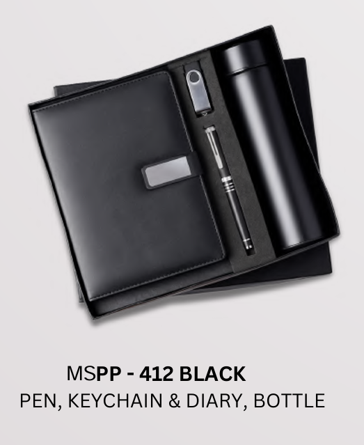 4-in-1 Temperature Bottle, Pen, Diary & Pendrive