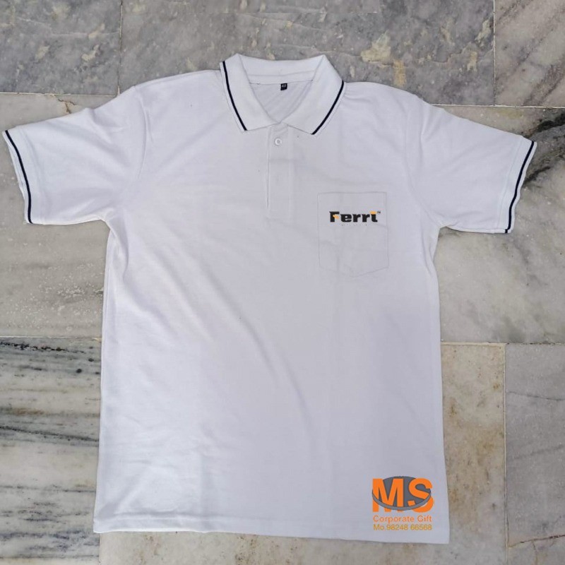 Polo T-Shirt With Rib -comfortable
